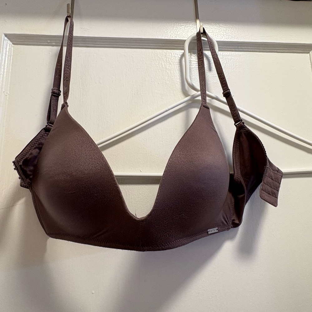 Purple Nautica wire free Bra